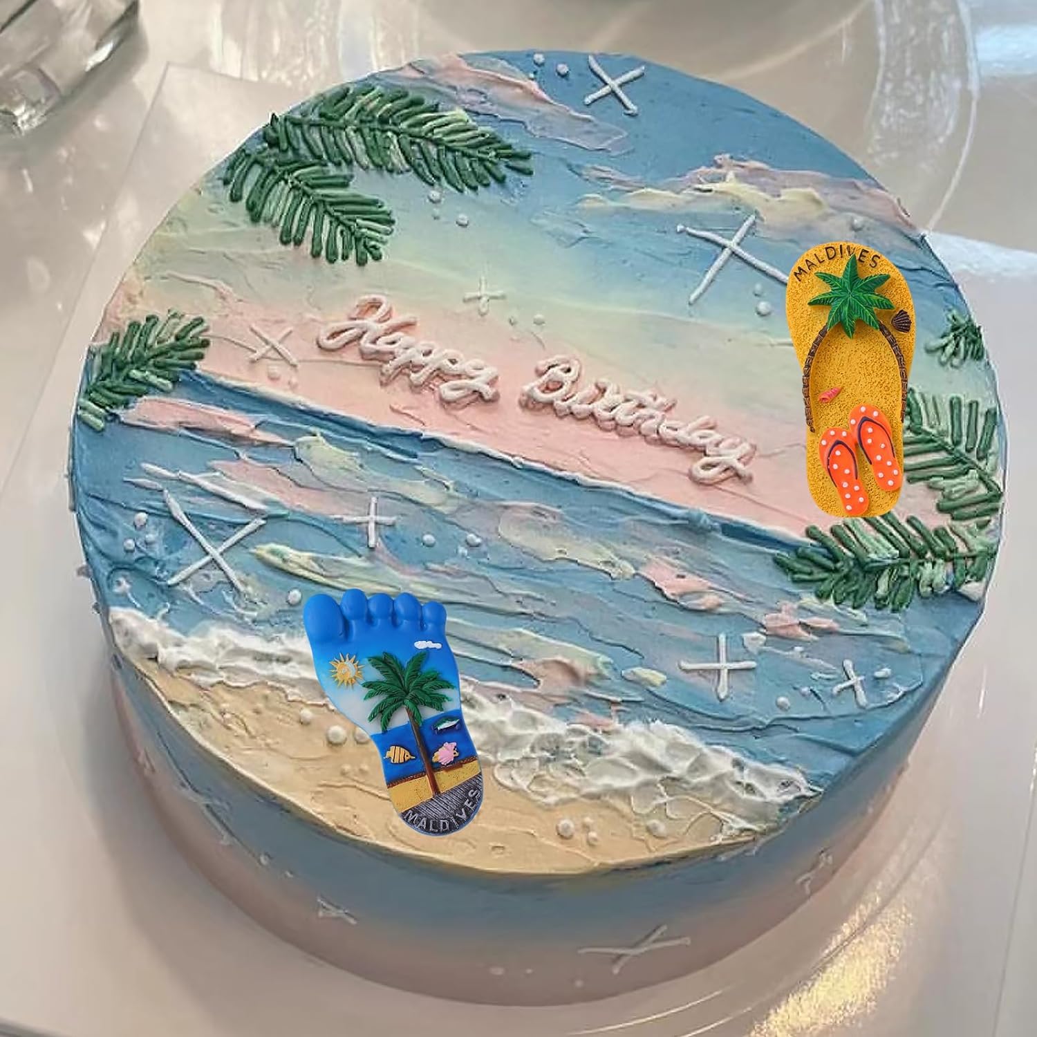 XMOLDNMS Beach Slippers Silicone Mold For Cake Decorating Cupcake Topper Candy Chocolate Gum Paste Polymer Clay - Image 3