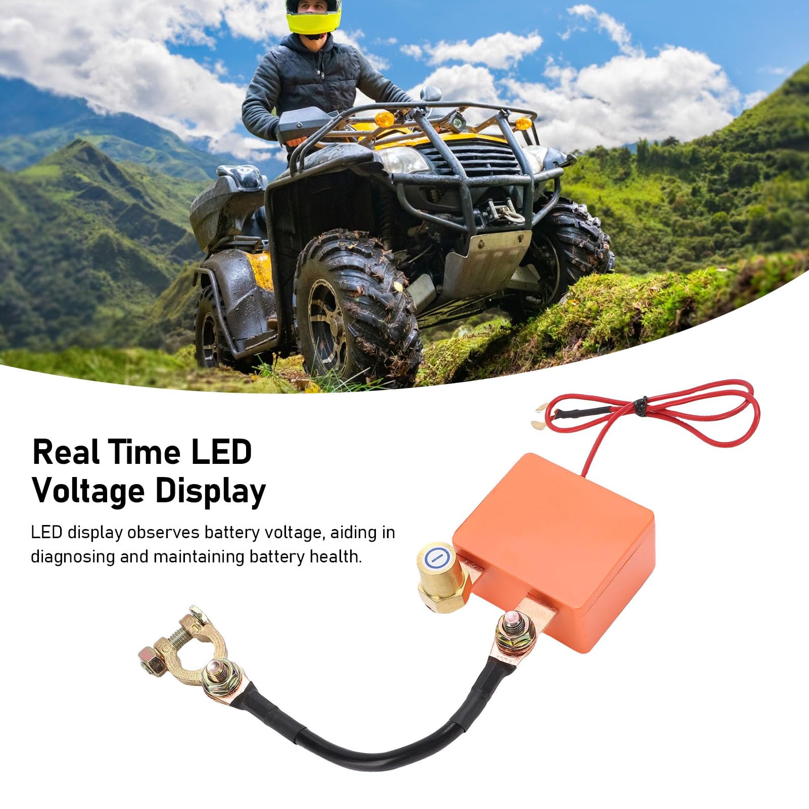 Fockety Interrupteur de Déconnexion de Batterie à Distance, 12 V 24 V 240 A, Télécommande pour Empêcher la Vidange de la Batterie, Interrupteur Antivol, de Coupure de