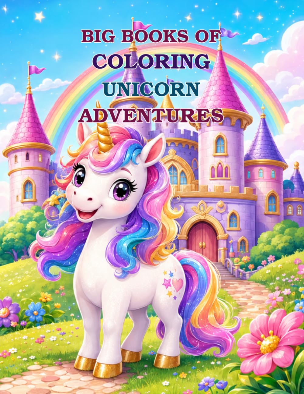 Big Books of Coloring Unicorn Adventures