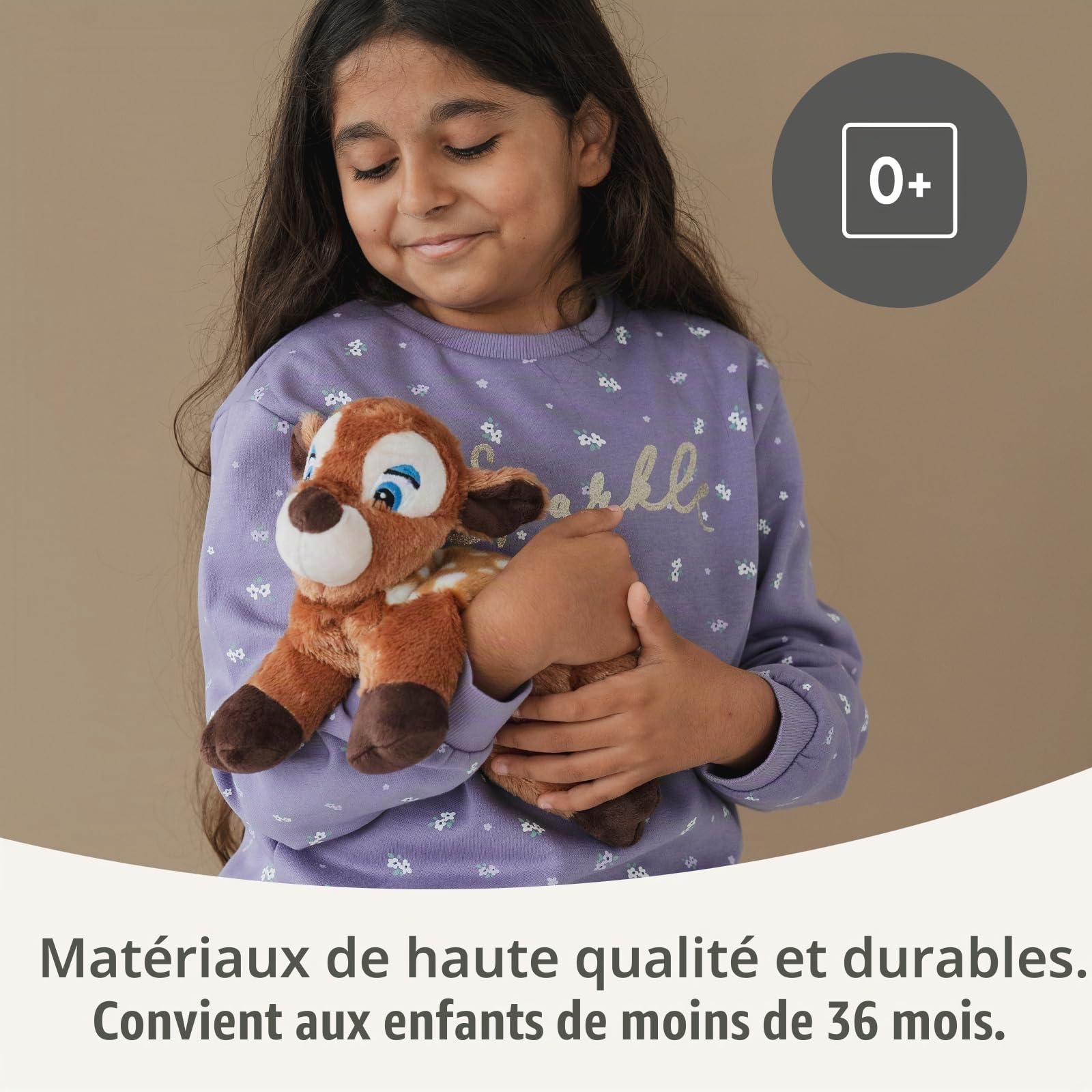 Biche peluche bouillotte 30 cm habibi plush