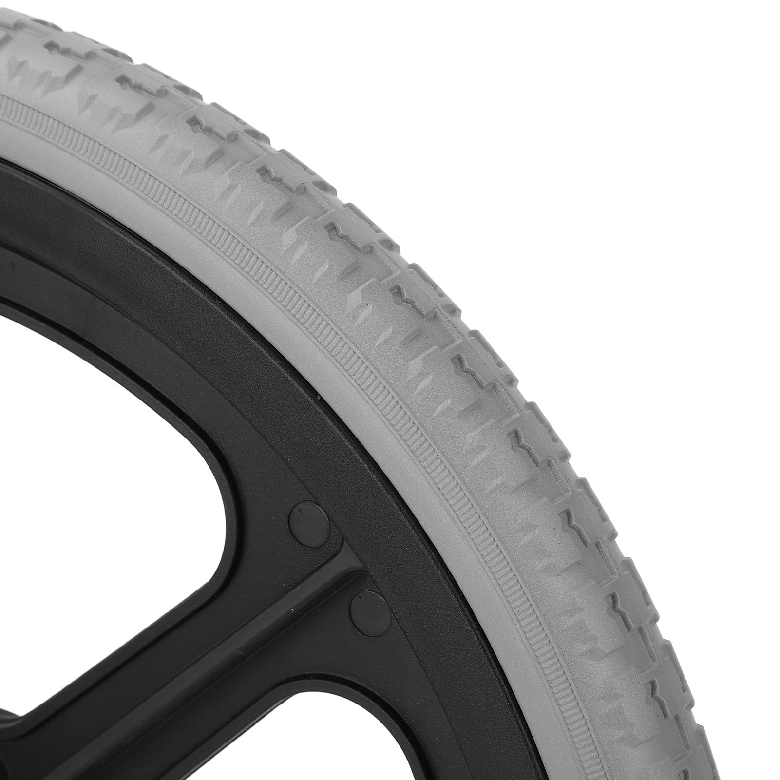 14-calowy zespół kół Wózka Inwalidzkiego, 350x30mm Tylne Koło Czarna Solidna Opona 6001 łożysko 12mm Otwór Wewnętrzny Koło Rolkowe Wymiana Tylnego Koła do Ręcznych Wózków