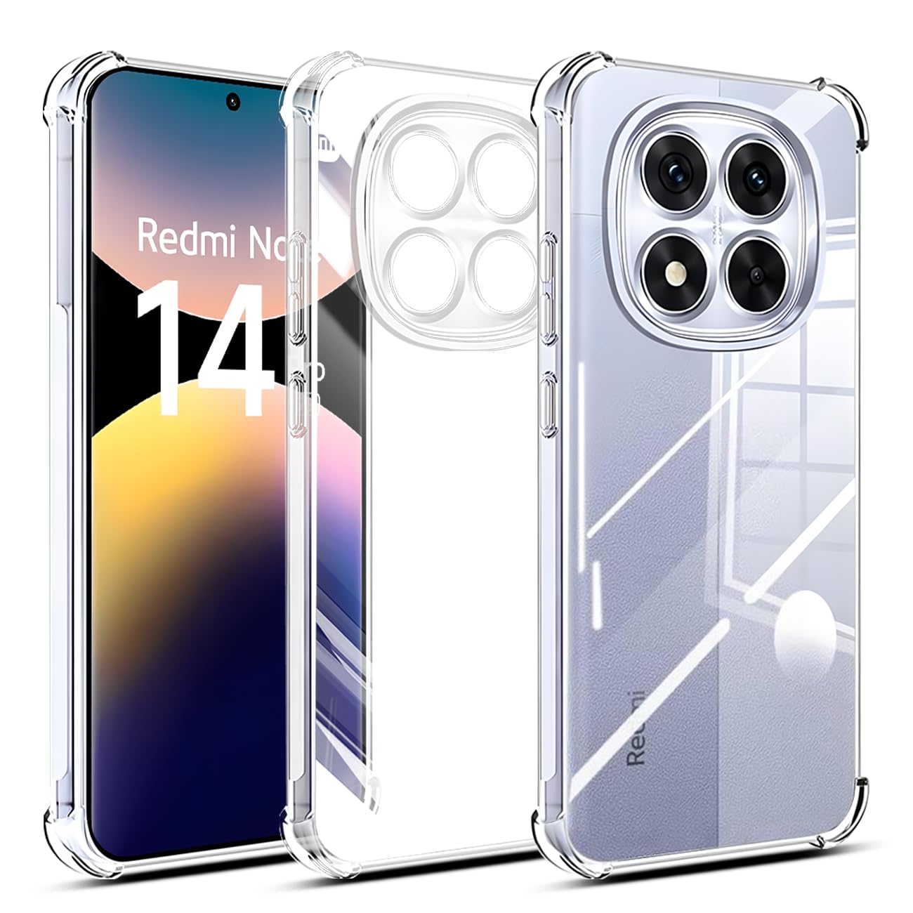 Amazon.co.jp: 対応 Redmi Note 14 Pro 5G ケース クリア ケース Redmi