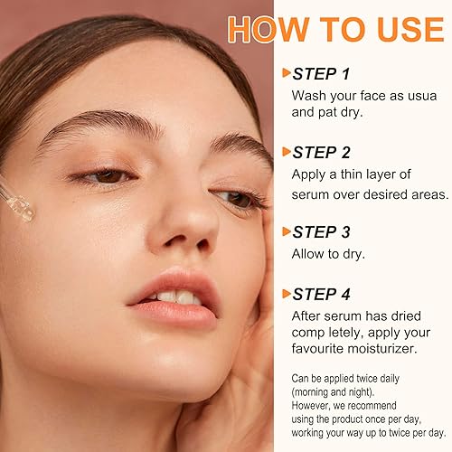 Miniatura 3 de Suero de vitamina C prémium al 20% para la cara con ácido hialurónico, retinol y aminoácidos, aumenta el colágeno de la piel, hidrata y regordeta la