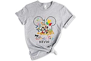 Matching Disney World Custom Family Trip T-Shirts In Eye-Popping Color Options