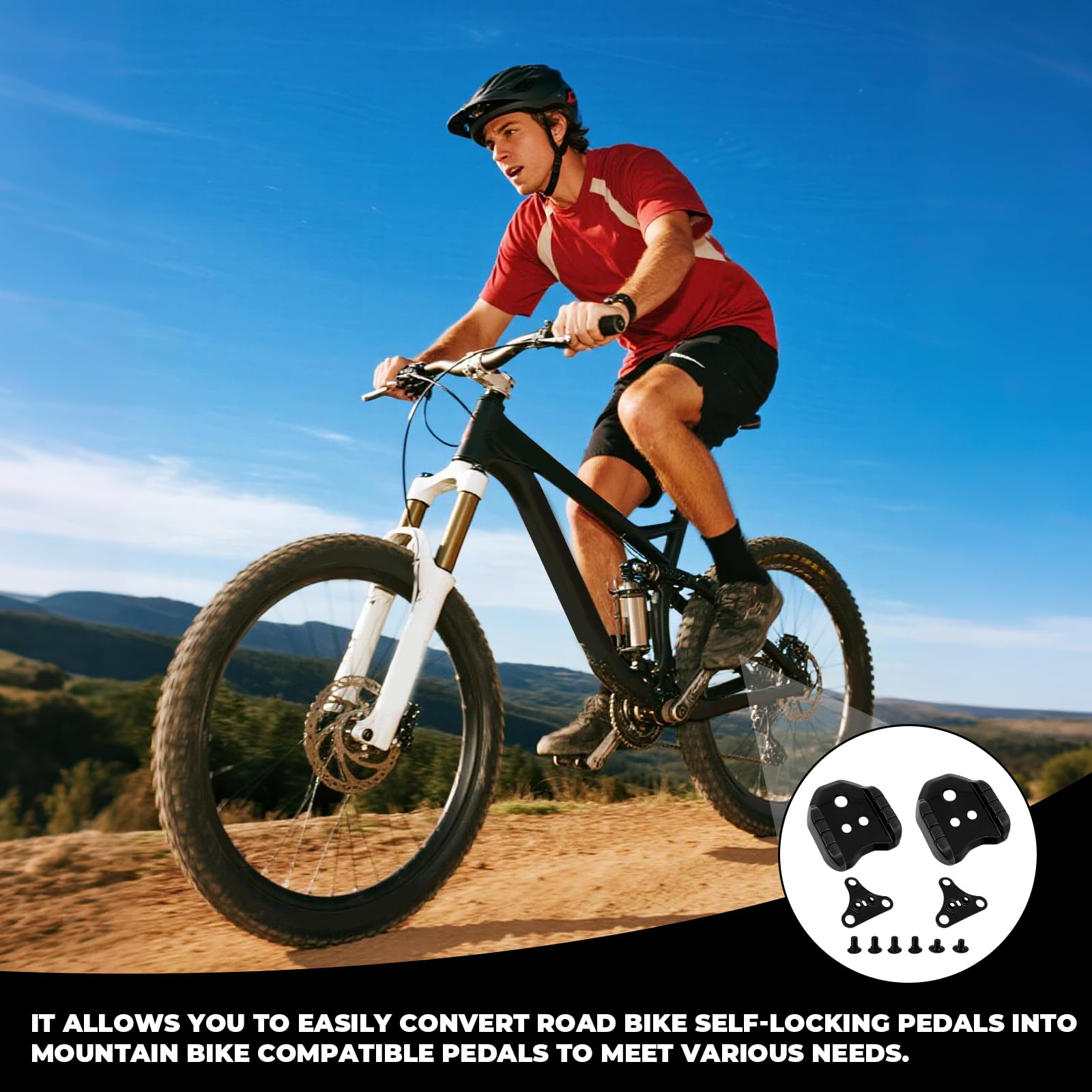 2 adattatori per bicicletta Cleats compatibili con Shimano SPD