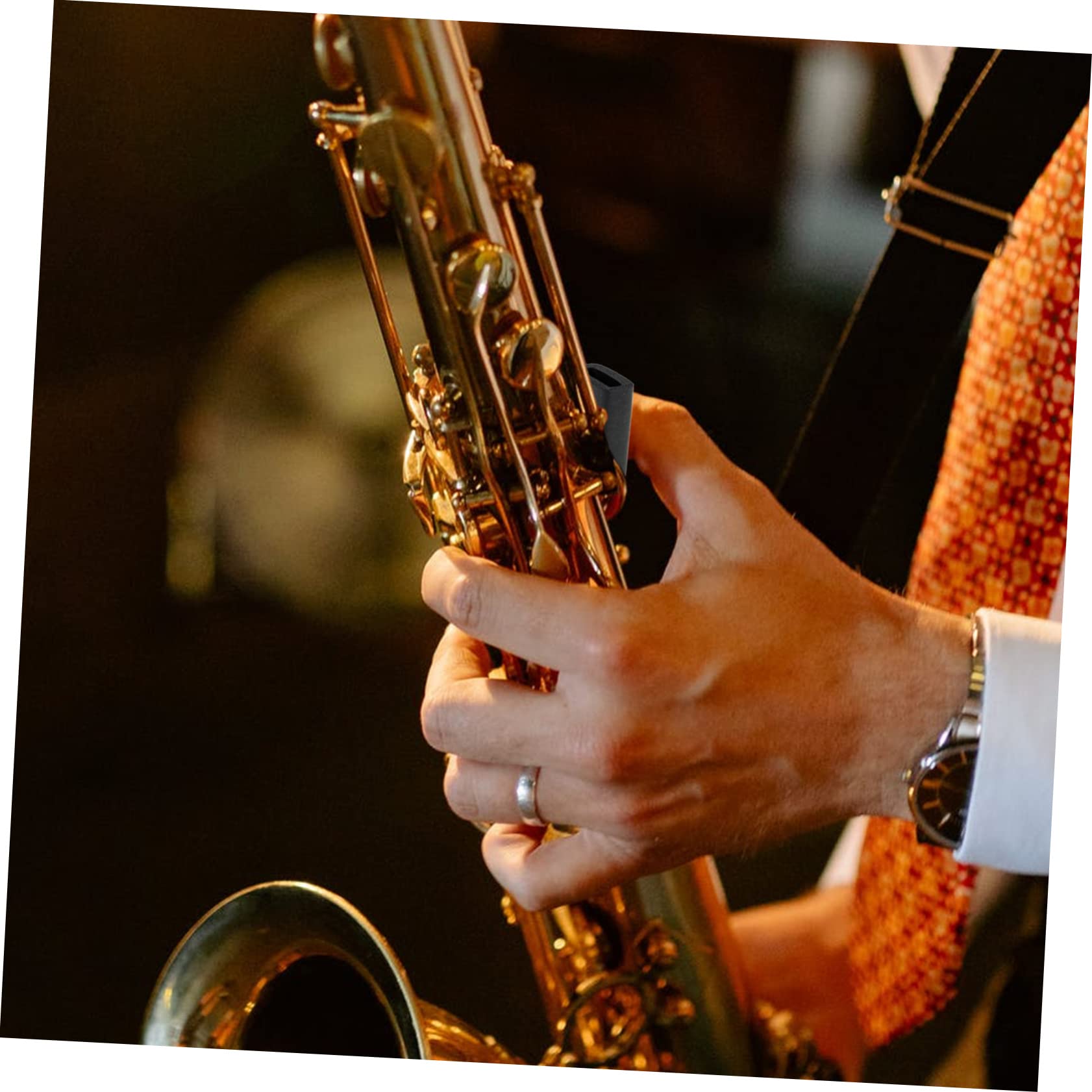 HANABASS 5pcs Saxophone Finger Rests Durable Finger Support for Comfortable Playing Smooth Edges for Skin Protection for Performances and Practice