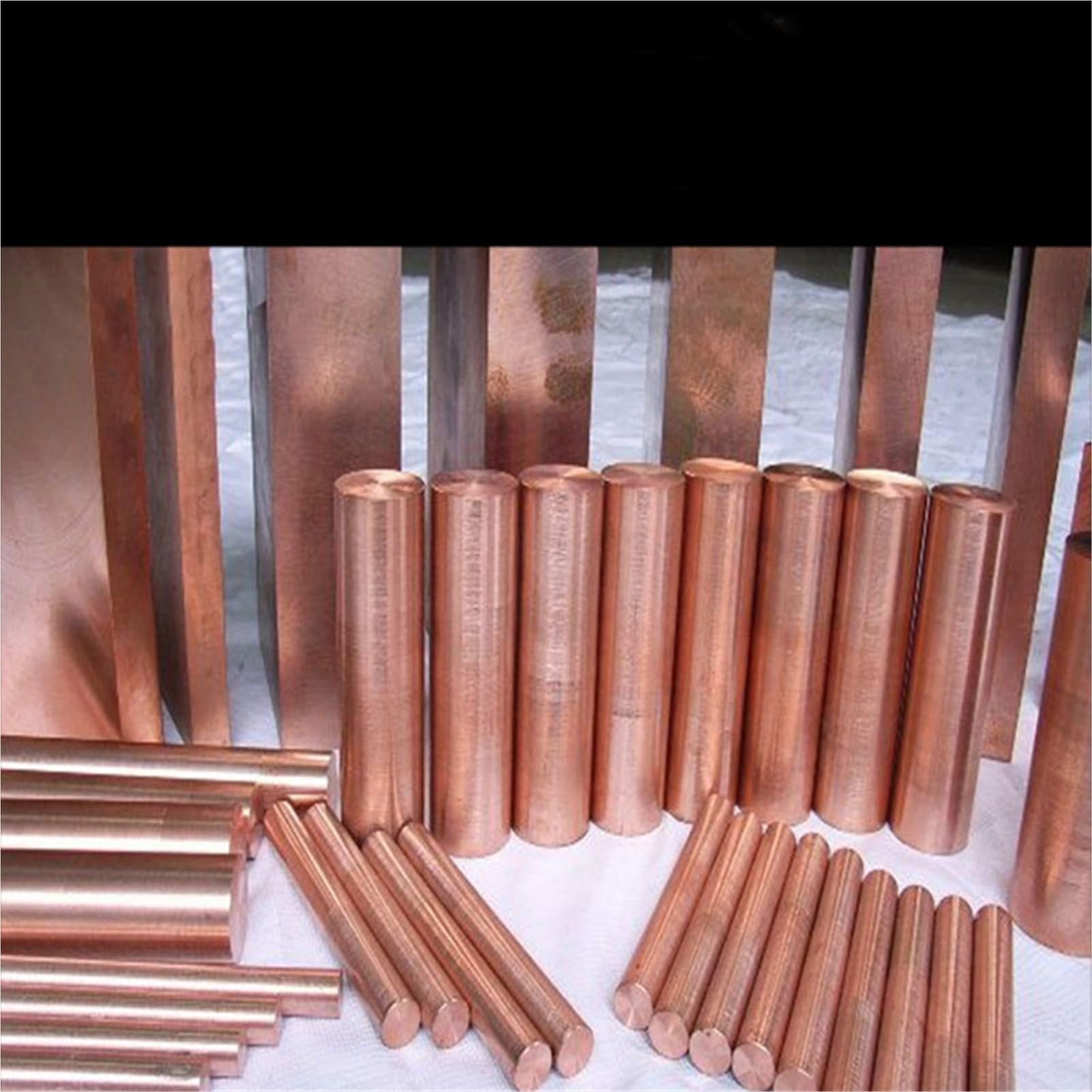 Kupferstab Kupferstab Metallstab Schweißen Elektrisches Löten CNC Material Durchmesser 3mm-60mm(2pcs 16X500mm)