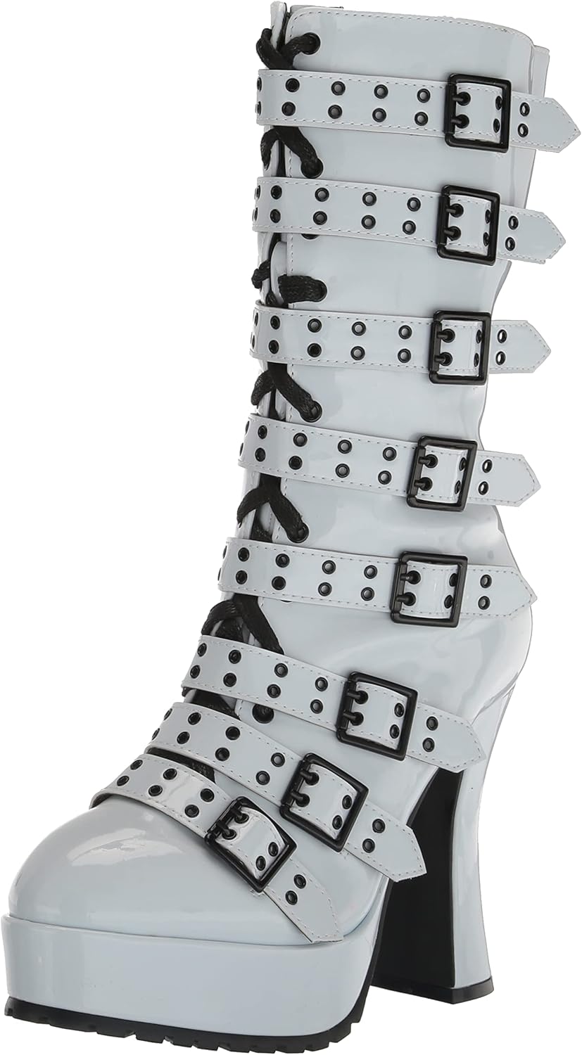 Ellie Shoes Women's 557-MELINOE Ankle Boot, White, 14
