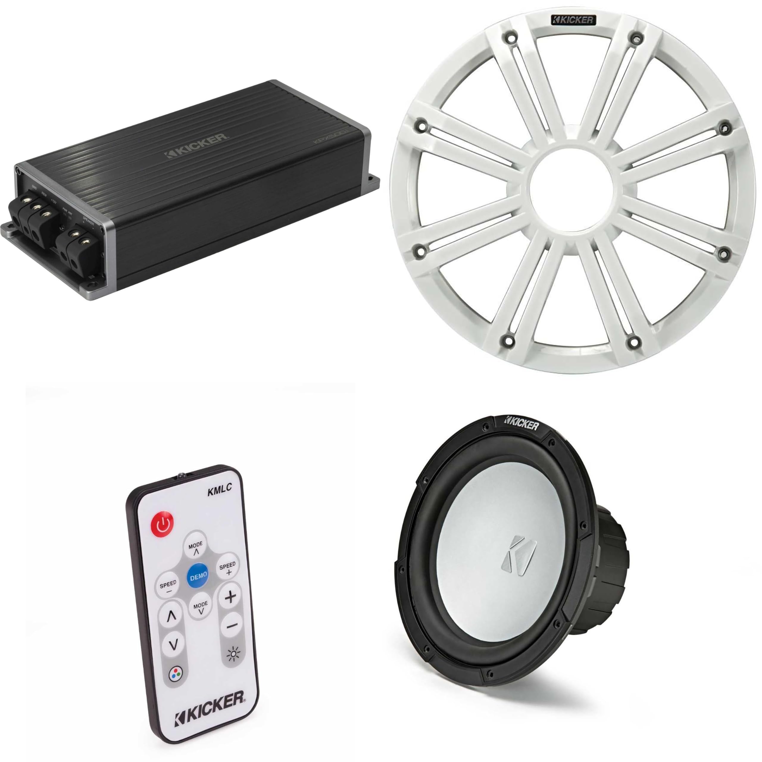 Kicker Marine KPX500.1 Powersports Amp & 10