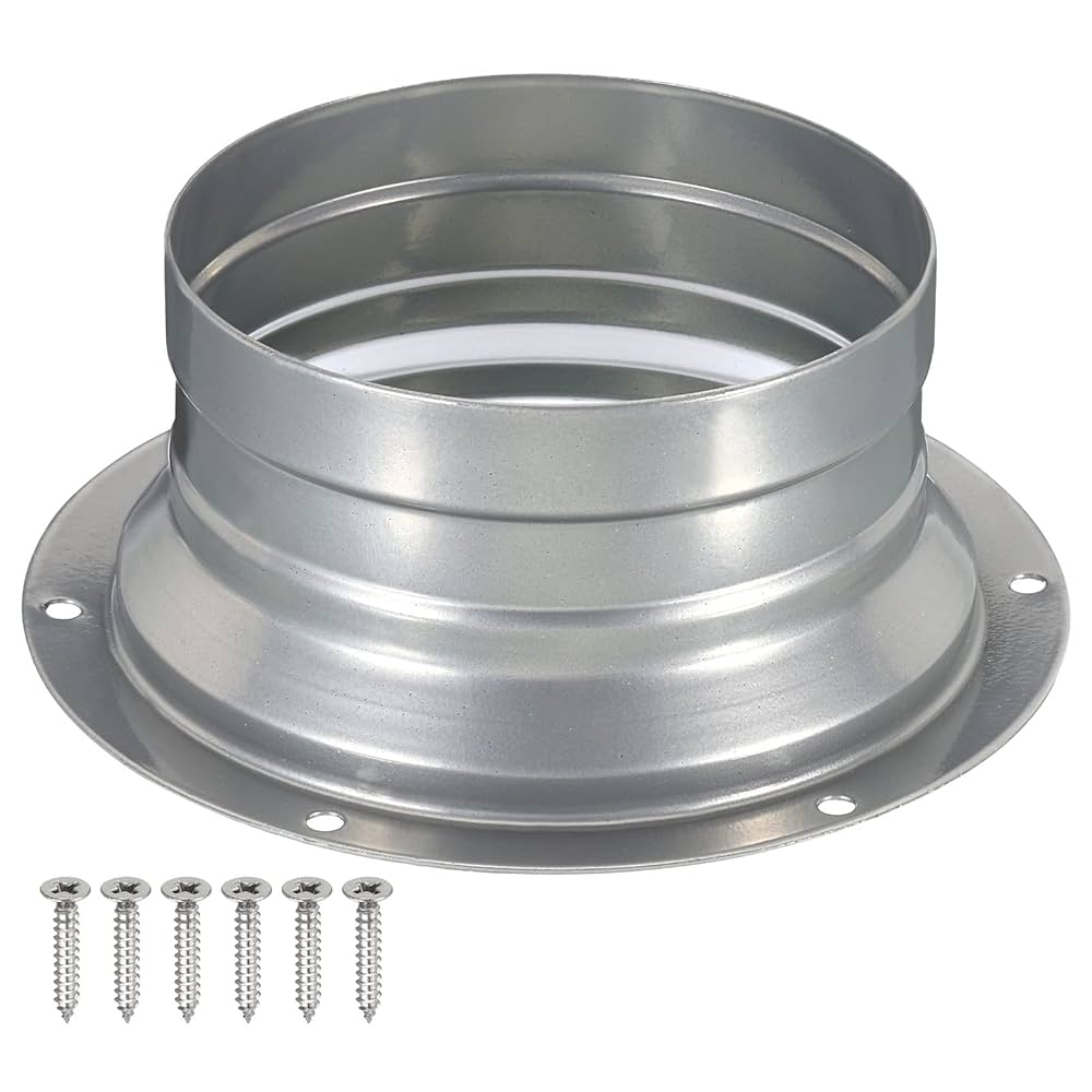 蒸気孔　4枚 Amazon | PATIKIL 94 mm ダクトコネクタフランジ 金属 直管 排気