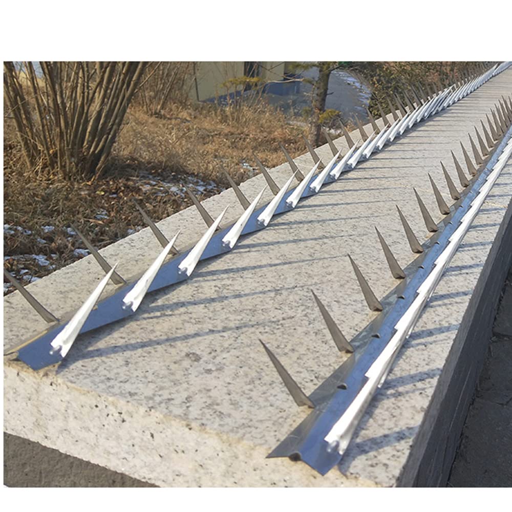 Chiodi a spina in acciaio inossidabile, balcone antifurto zincato, chiodi a spina anti-arrampicata, lamiera di ferro spinato-Piccole punte zincate 1,25 m