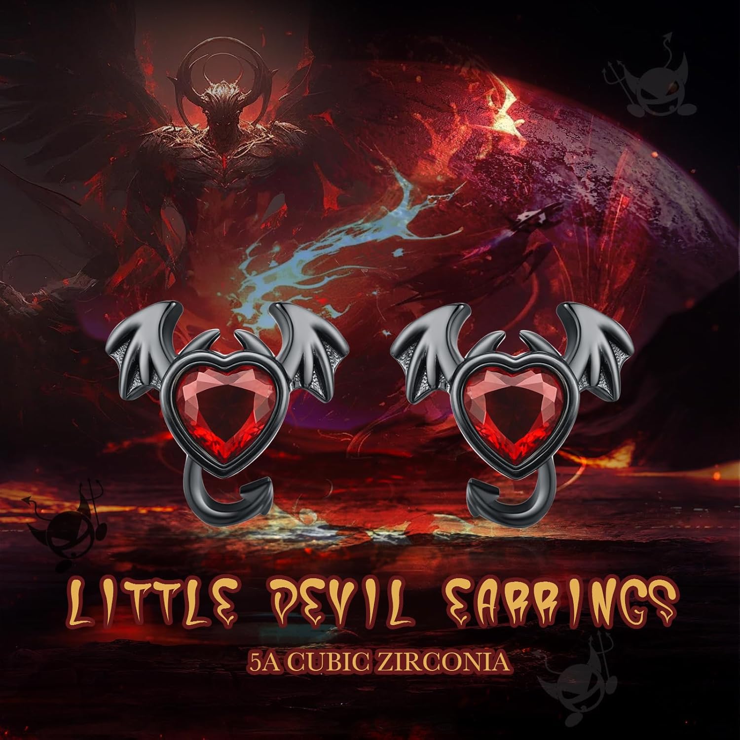 Bat Earrings for Women Sterling Silver Black Bat Stud Halloween Earrings Small Cute Animal Stud Jewelry Mother's Day Christmas Gifts for Women - Image 5