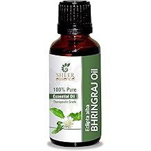 Aceite de Bhringraj - Eclipta Alba-100% Puro Natural Sin Diluir Aceite Terap&eacute;utico sin Cortar 1.69 Fl.OZ