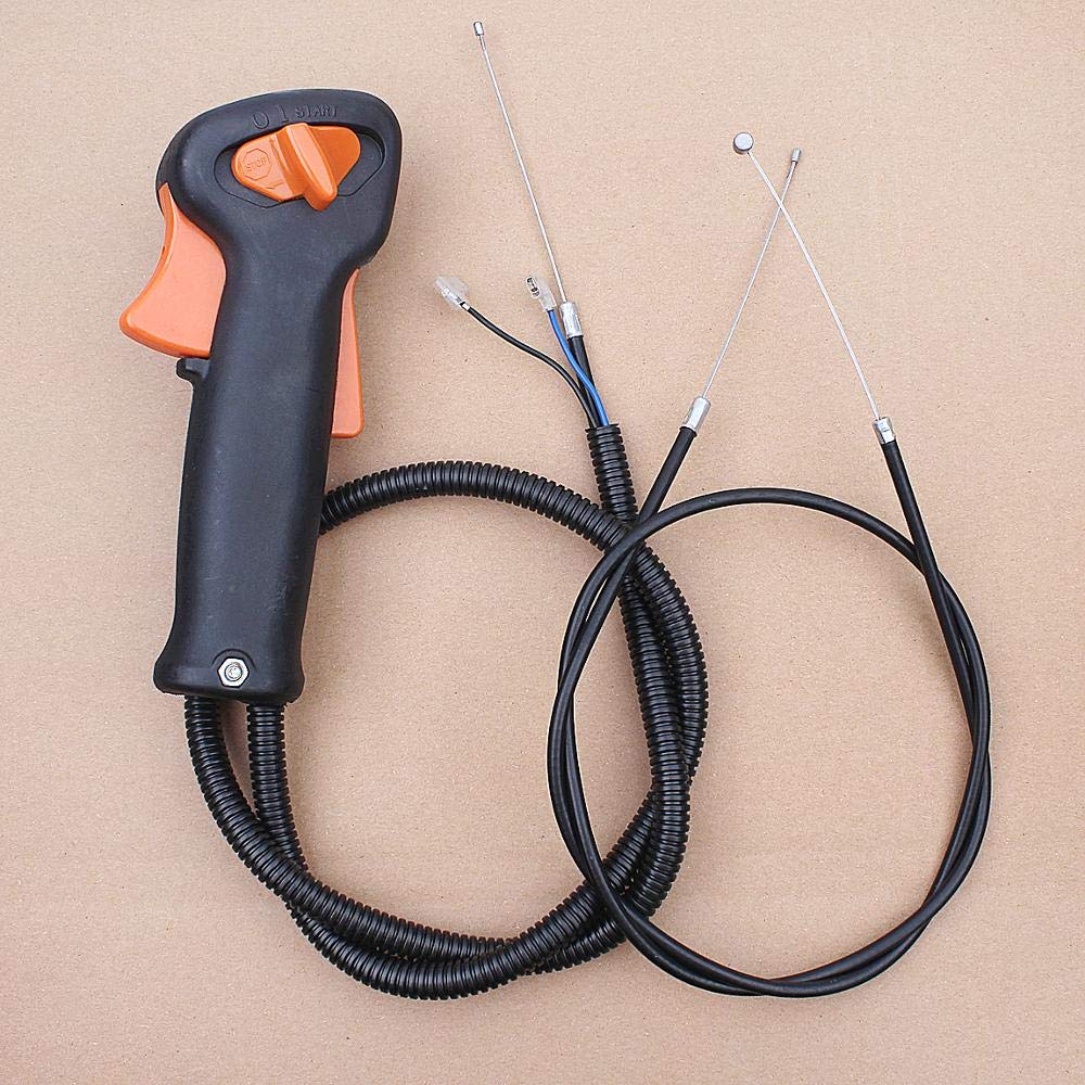 Interruptor de Cable de gatillo de acelerador compatible con St-i-hl FS75 FS80 FS85, piezas de desbrozadora 41371801109, cortacésped de gasolina de repuesto Accesorios para herramientas eléctricas