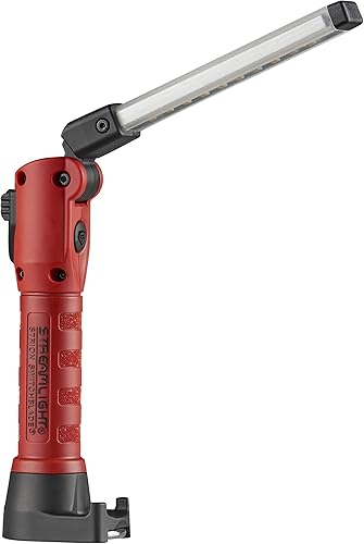 Streamlight 74850 Strion Switchblade - Luz de trabajo compacta multifunción recargable de 500 lúmenes con cargador de cable USB, color rojo