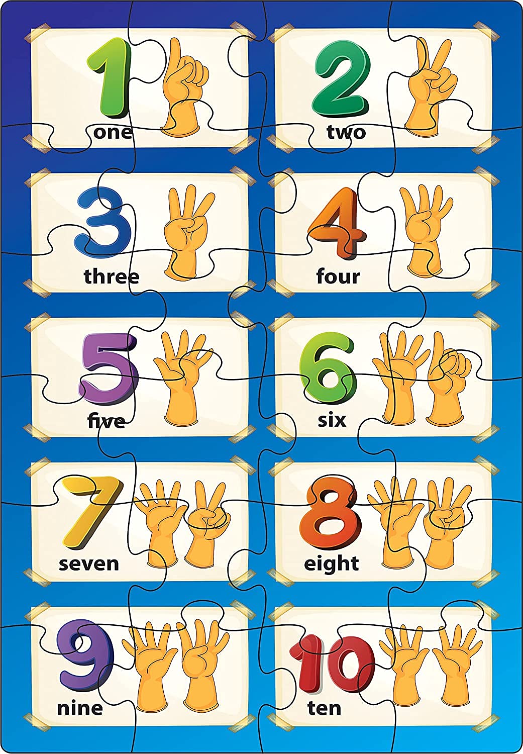 FunBlast Number Jigsaw Puzzle for Kids Jigsaw Puzzle for Kids of Age 3-5 Years – 24 Pcs (Multicolor, Size 30X22 cm)-image-0