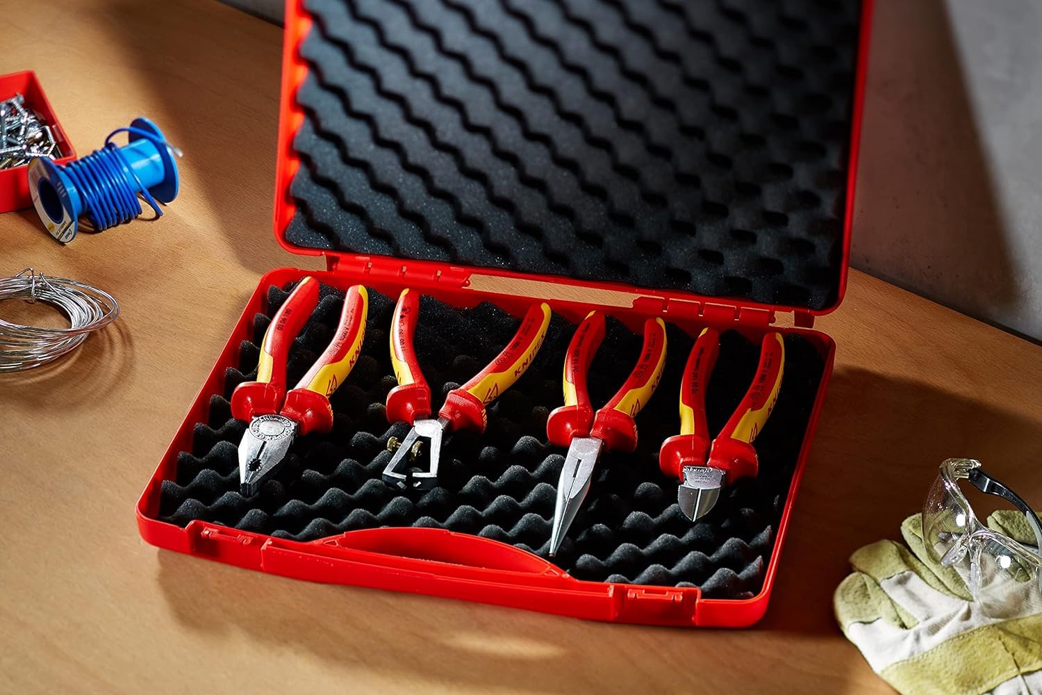 Knipex Coffret d'outils RED Électro Set 1 4 outils 275 mm, 00 20 15