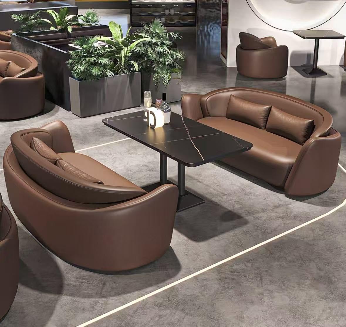 Kiboncy One Color Commercial Booth Sofa For Bar, Bistro, Cafe, Western Restaurant, Hot Pot & Bbq Rest Area(M)