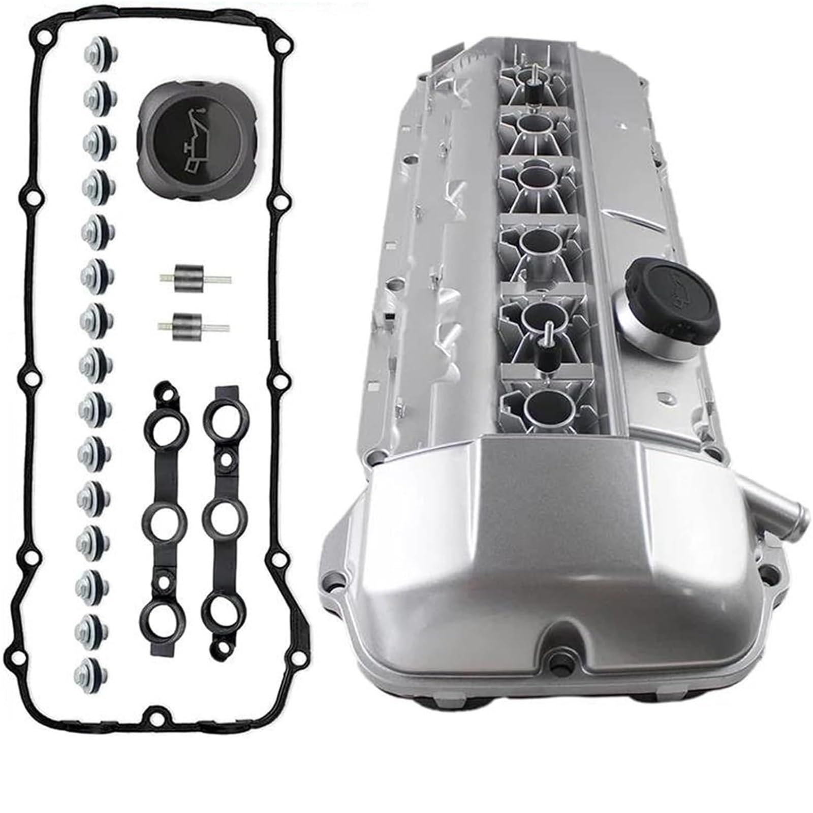 Bouchons de Valve de Pneu pour BMW 2003-2006 Aluminium pour Couvercle de soupape de Moteur avec boulons de Joint pour Couvercle de soupape