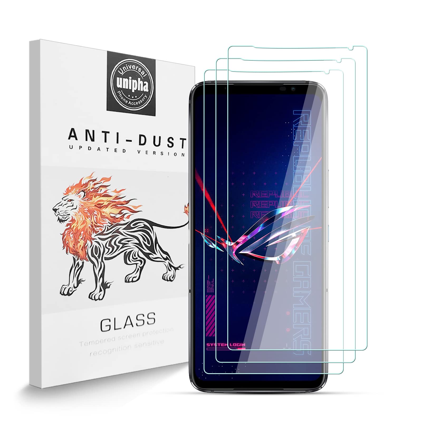 Screenguard Asus ROG Phone 5S Pellicola Di Vetro Protettiva Custodia Design Amichevole 1 Pezzoi Asus 21388416
