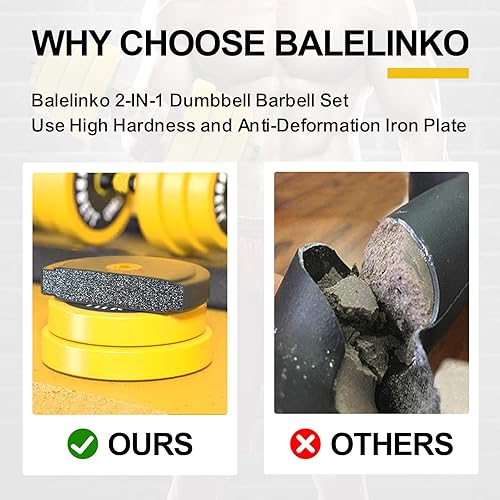 Miniatura 7 de Balelinko Equipo de gimnasio en casa Entrenamientos Entrenamiento de fuerza Pérdida de peso Pilates Pesos Yoga Sets Pesos Pesos para mujeres,