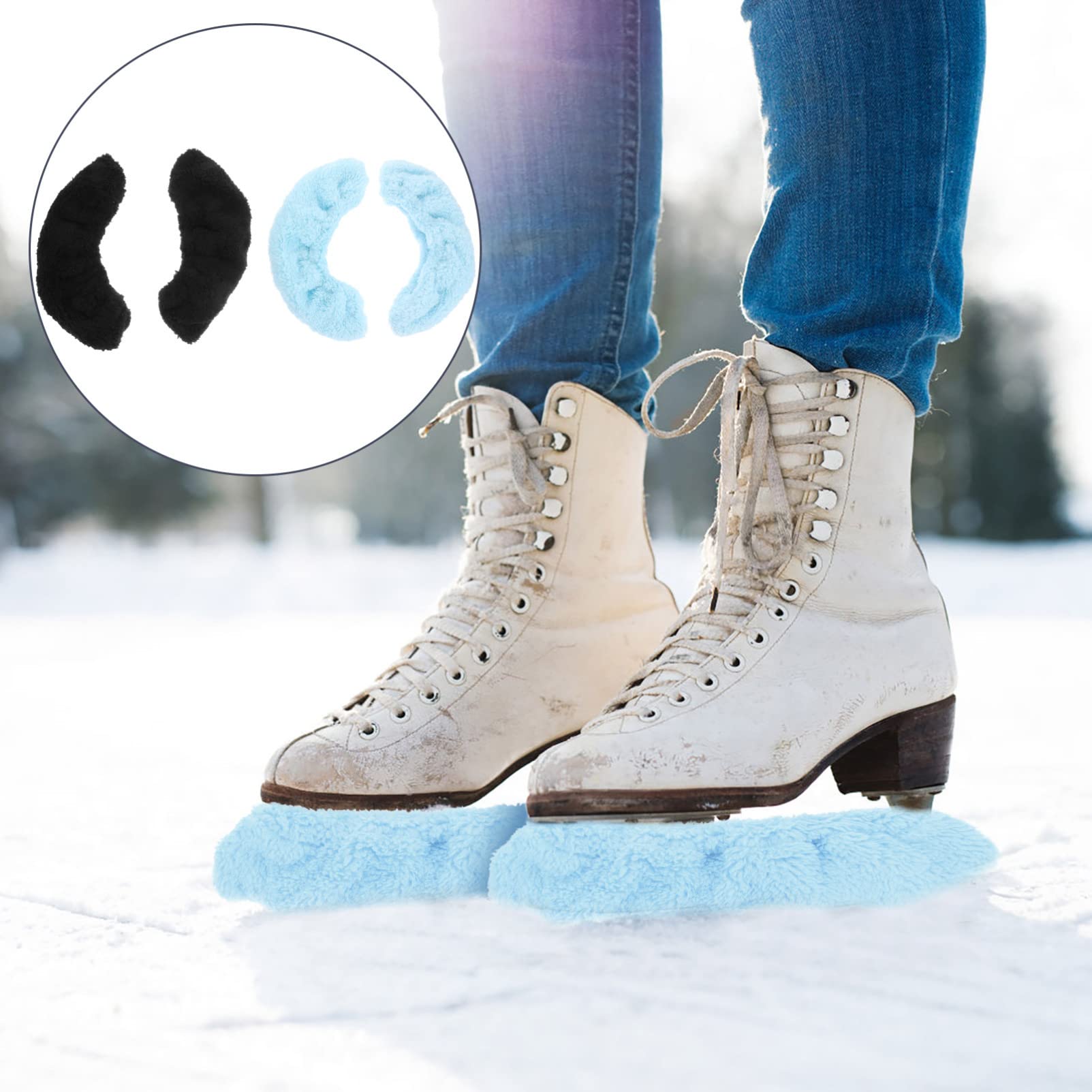 Toddmomy 6paires Housses De pour Lames De Patinage De Manchons Élastiques pour Accessoires De Patins à Glace