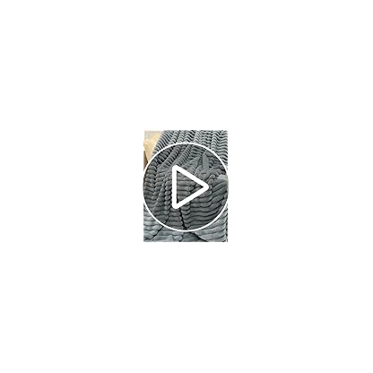 TOPCHANCES Kuscheldecke Kaninchen Plüsch Flauschige Decke Super Soft Wohndecke Dick Flanell Bubble Couchdecke Warme Überwurfdecke Sofadecke Vielseitig Blanket Für Bett Sofa,Dunkelgrau,130×160cm – Bild 8