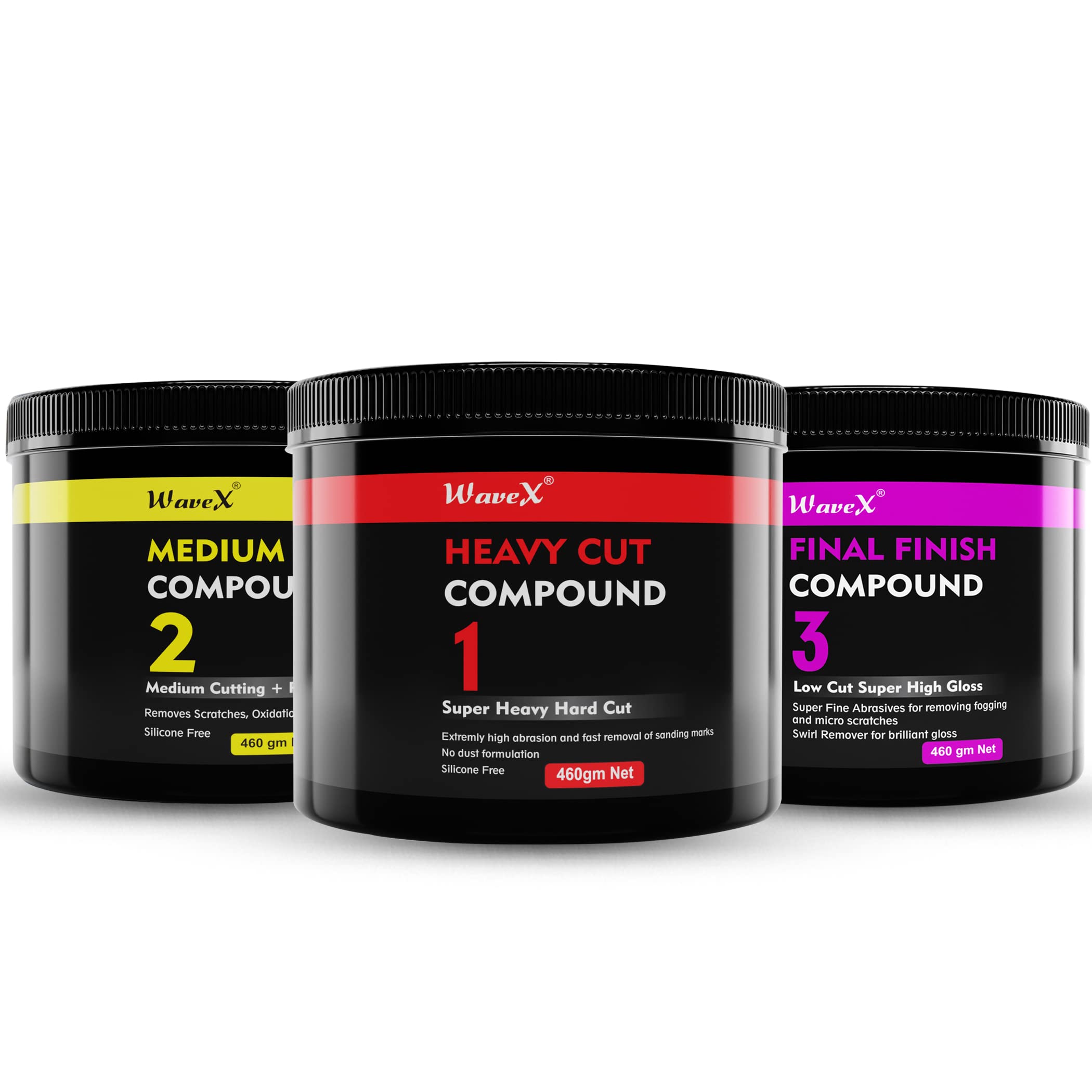 Wavex Rubbing Compound for Super Heavy Cut Medium Cut with Polish
