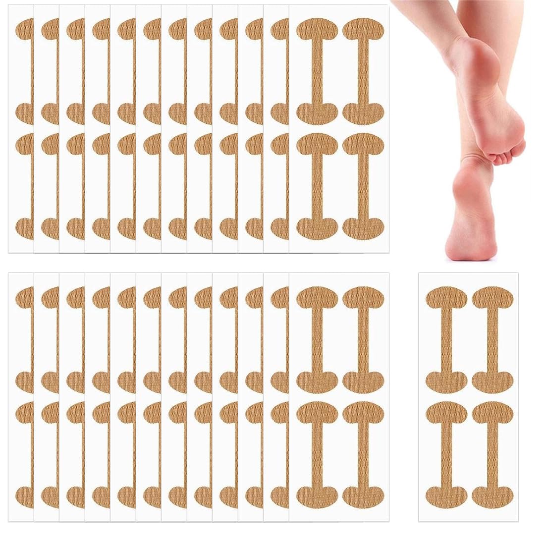 50 Foglio Correttore per Unghie Incarnite, Cerotti per Unghie, Unghia Incarnita Alluce, Unghie Incarnite Piedi, Strumenti per Pedicure, Cerotto per Unghia Incarnita