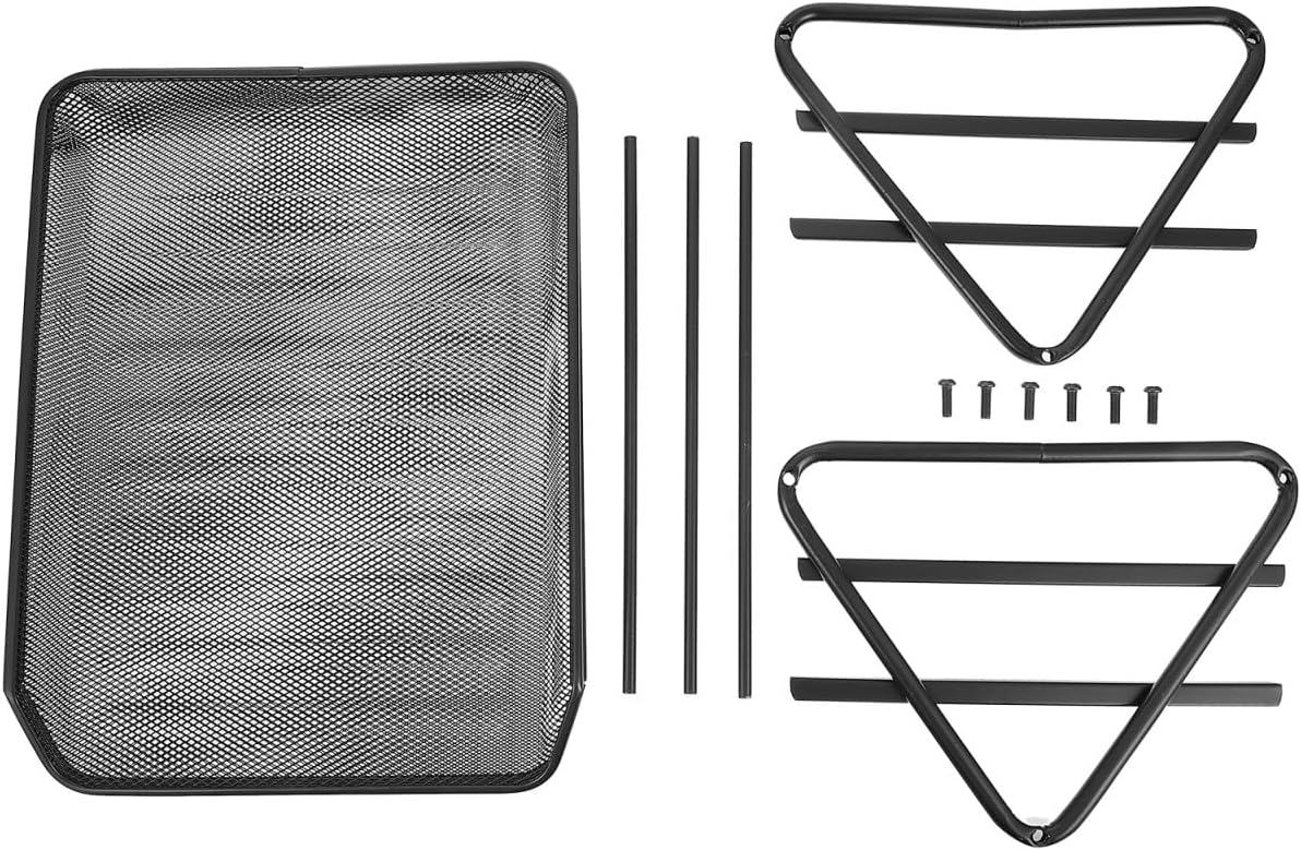 VILLCASE File Rack Desk Shelves File Storage Rack Office Holder Mesh Layer for Documents Easy to Move