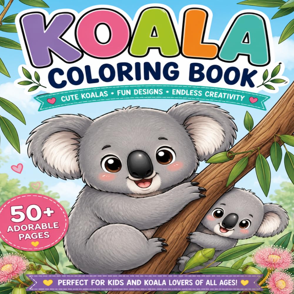 Koala Colouring Book: Perfect for kids and Koala lovers of all ages
