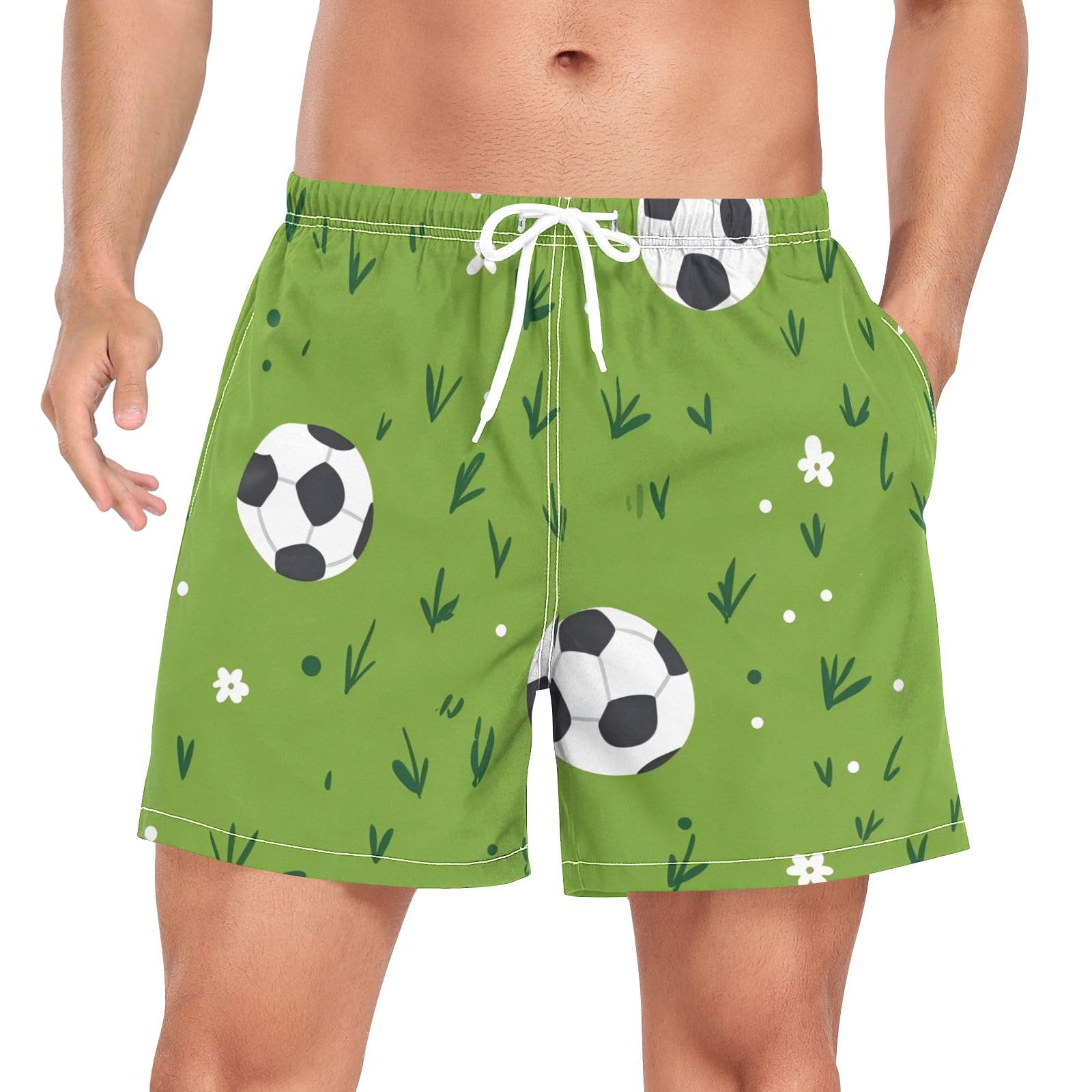 Bañador de secado rápido de fútbol para hombre ideal para la playa y piscina 8