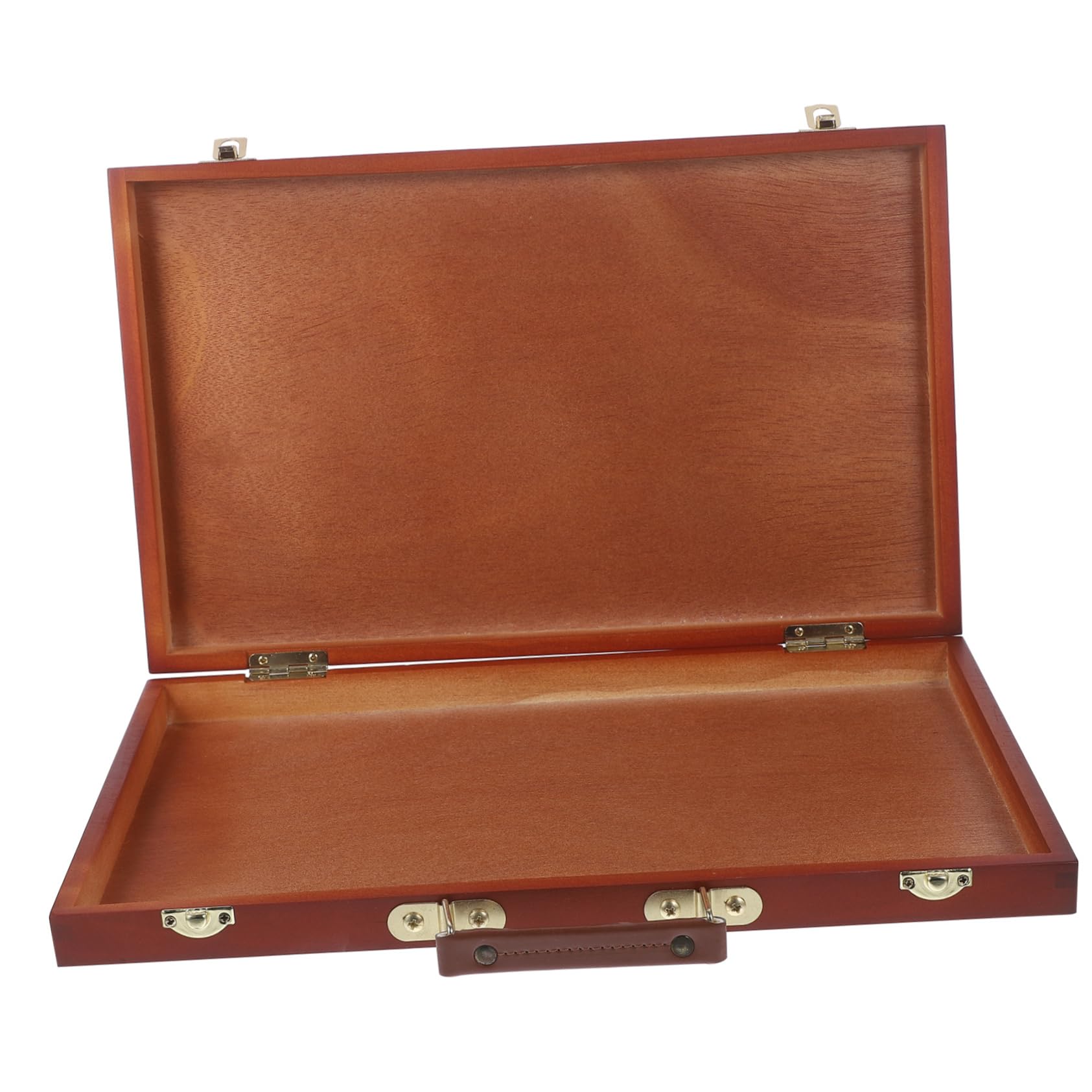Boîte à Peinture en Bois Style Européen Poignée, Rangement Pratique pour Pinceaux et Pigments, pour Artistes en Extérieur Bureau