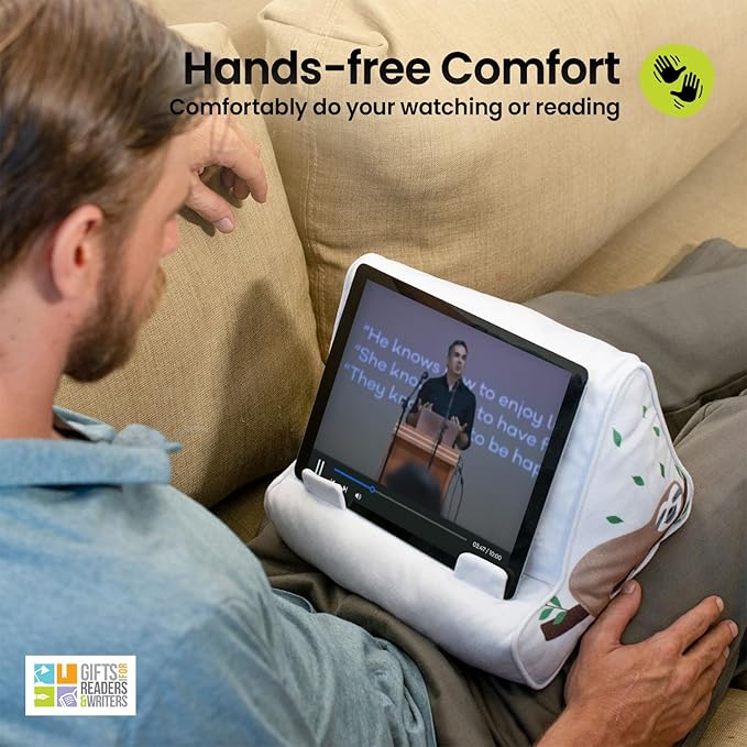Soporte almohadillado para tablet y libro, perezoso, para cama miniatura 5