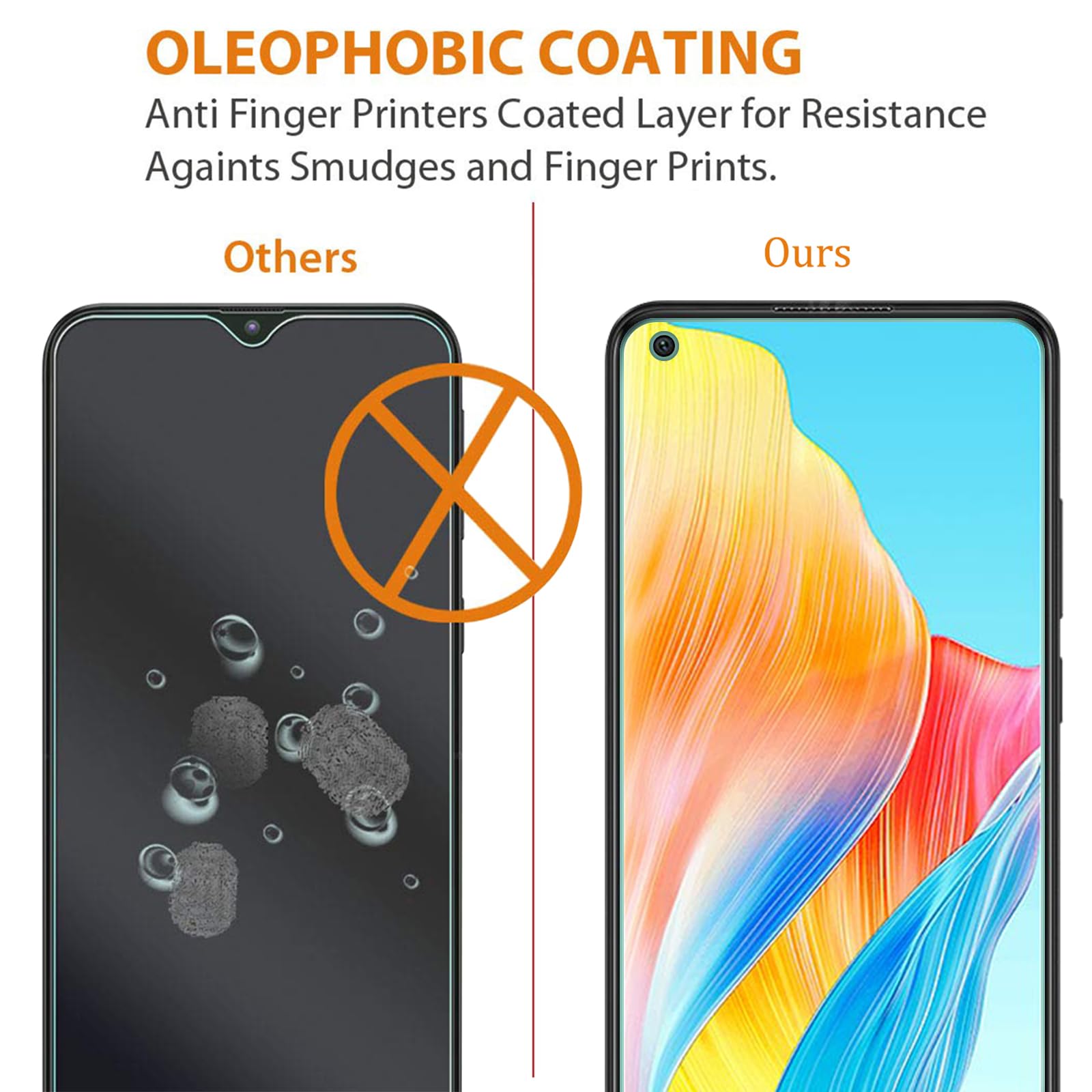 AOKUMA [2 Pezzi Pellicola Vetro Temperato Per OPPO A98 5G/A1 Pellicola Protezione,Durezza 9H,Antiurto Antigraffio E Anti-impronta - Foto 11