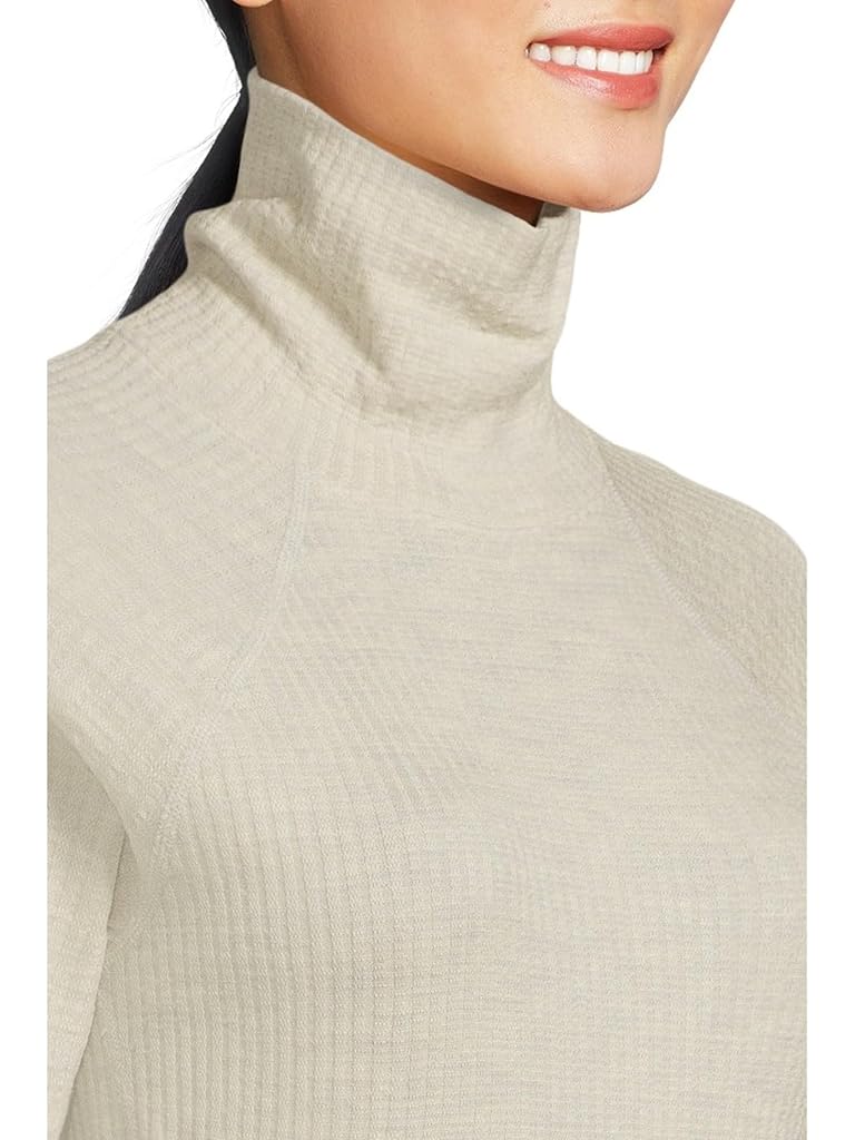 Beige Smartwool Thermal Merino Rib Turtleneck