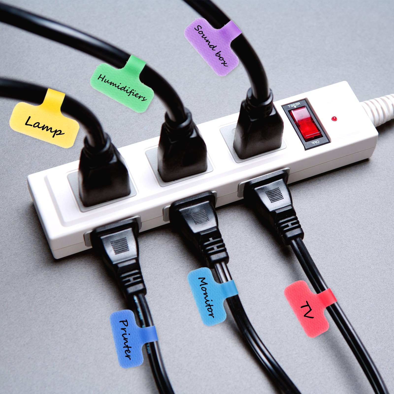 540 Stück Kabelbeschriftung Set - Wasserdichte Etiketten In 9 Farben Zur Kabelorganisation