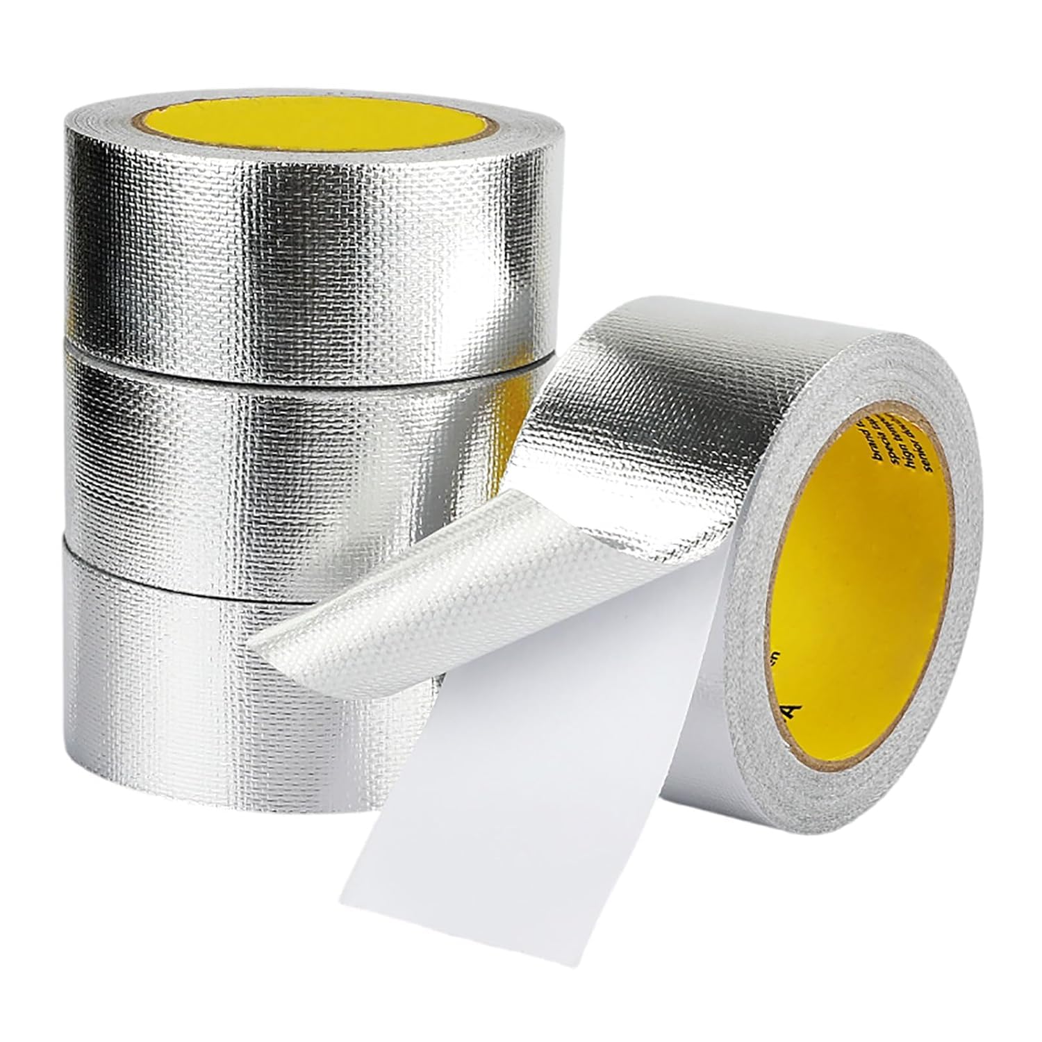 Cinta de aluminio, conducto de papel de aluminio resistente al agua de 0,15mm de espesor, sello aislante adhesivo for conductos, HVAC y rejillas de ventilación de secadora(40cm*20m)