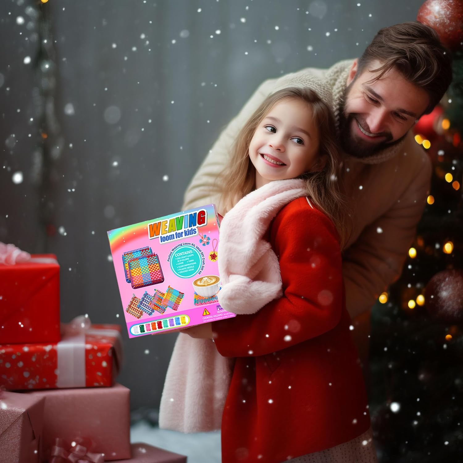 REENLIV Upgraded Weaving Loom Kit Toys for Kids & Adults, DIY Arts & Crafts, Easy Potholder Loom Knitting Activity for Beginners, Ideal Gifts for Girls Ages 5 6 7 8-12 13 Years Old, 252 Craft Loops - Image 8