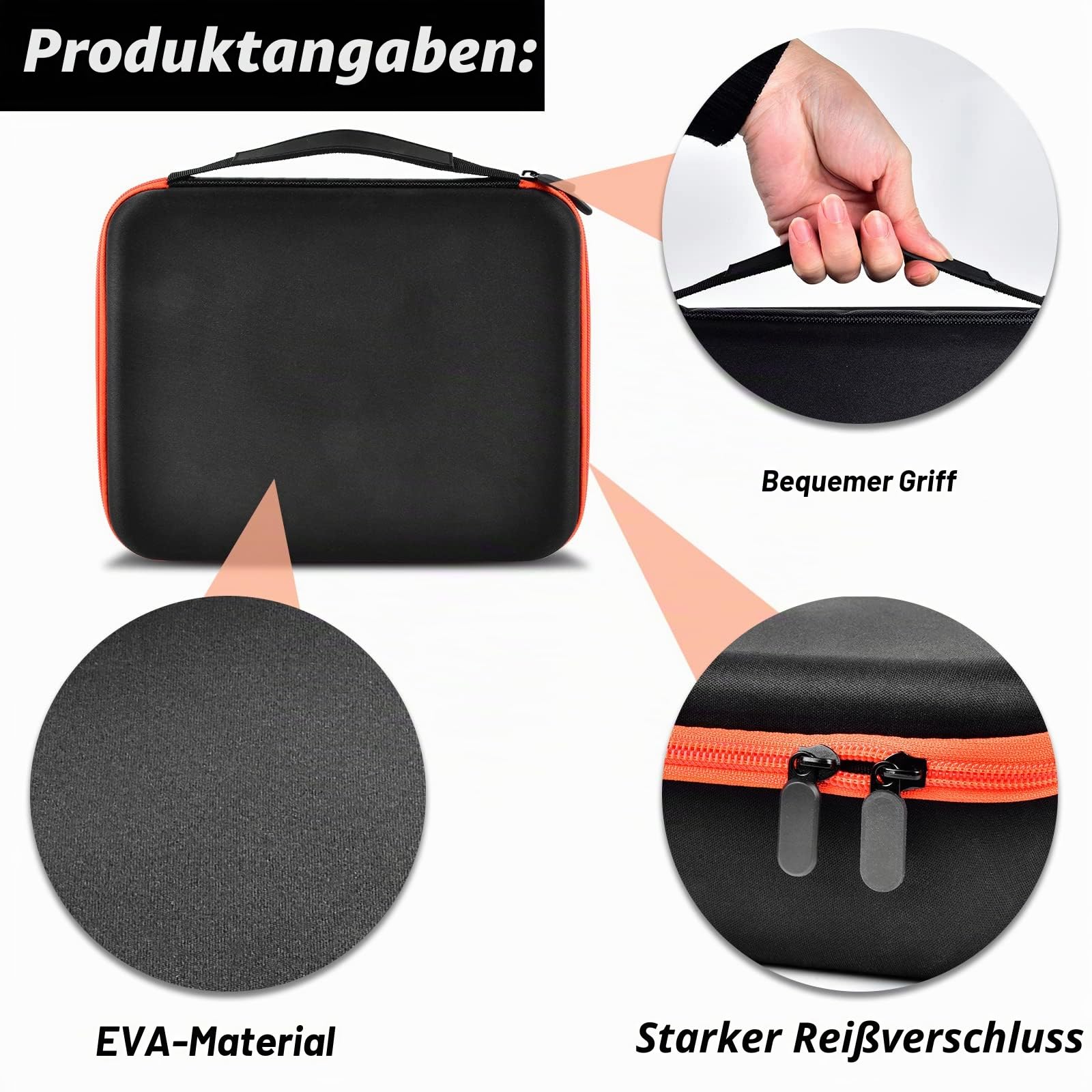 Speed Cube Aufbewahrungstasche kompatibel mit Rubik's/für Jurnwey/für Coolzon Euklidischer Würfel, Retro Brain Teaser Fidget Toy.Carrying Holder with Mesh Pocket Fits for Cube Stand/Tutorial (Box
