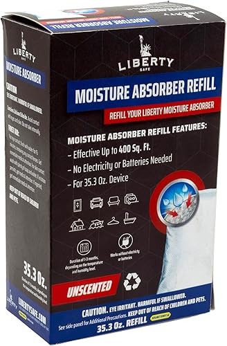 Miniatura 7 de Liberty Safe Humydry Absorber de humedad – Protege objetos de valor de daños por humedad – Seguro para armas – Prevención de óxido (2.6 onzas)