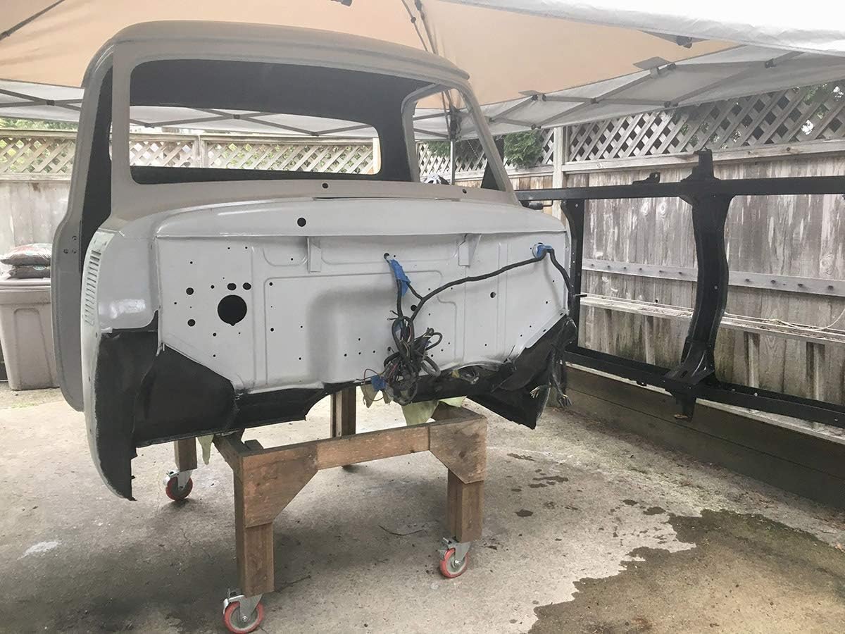 Eastwood Basic OptiFlow Epoxy Primer Kit Set Automotive Roll-On Paint Gray BaseCoat No Overspray with Fast and Easy Cleanup