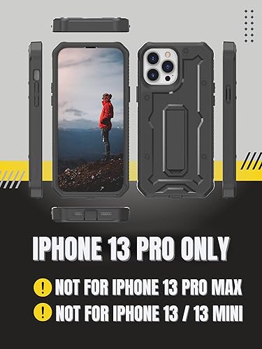 Miniatura 2 de CaseBorne Funda compatible con iPhone 13 Pro, a prueba de caídas de hasta 21 pies, funda resistente de grado militar con protector de pantalla y
