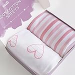 Bassinet Sheets Fit for Delta Children Sweet Dreams Bassinet, 2 Pack, 100% Jersey Knit Cotton, Breathable and Heavenly Soft