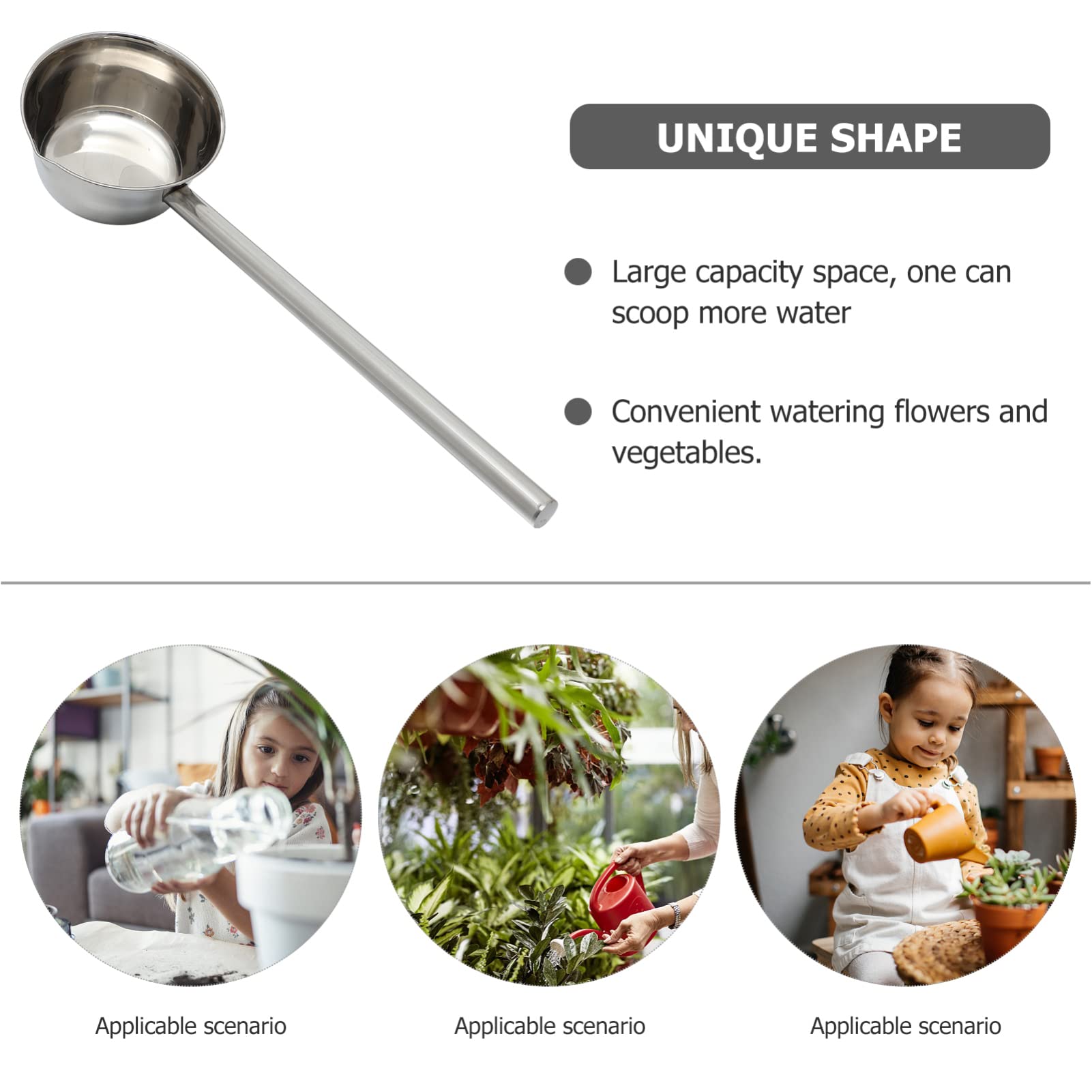Edelstahl Schöpfkelle Mit Langem Griff Multifunktionale Wasserkelle Für Küche Und Garten