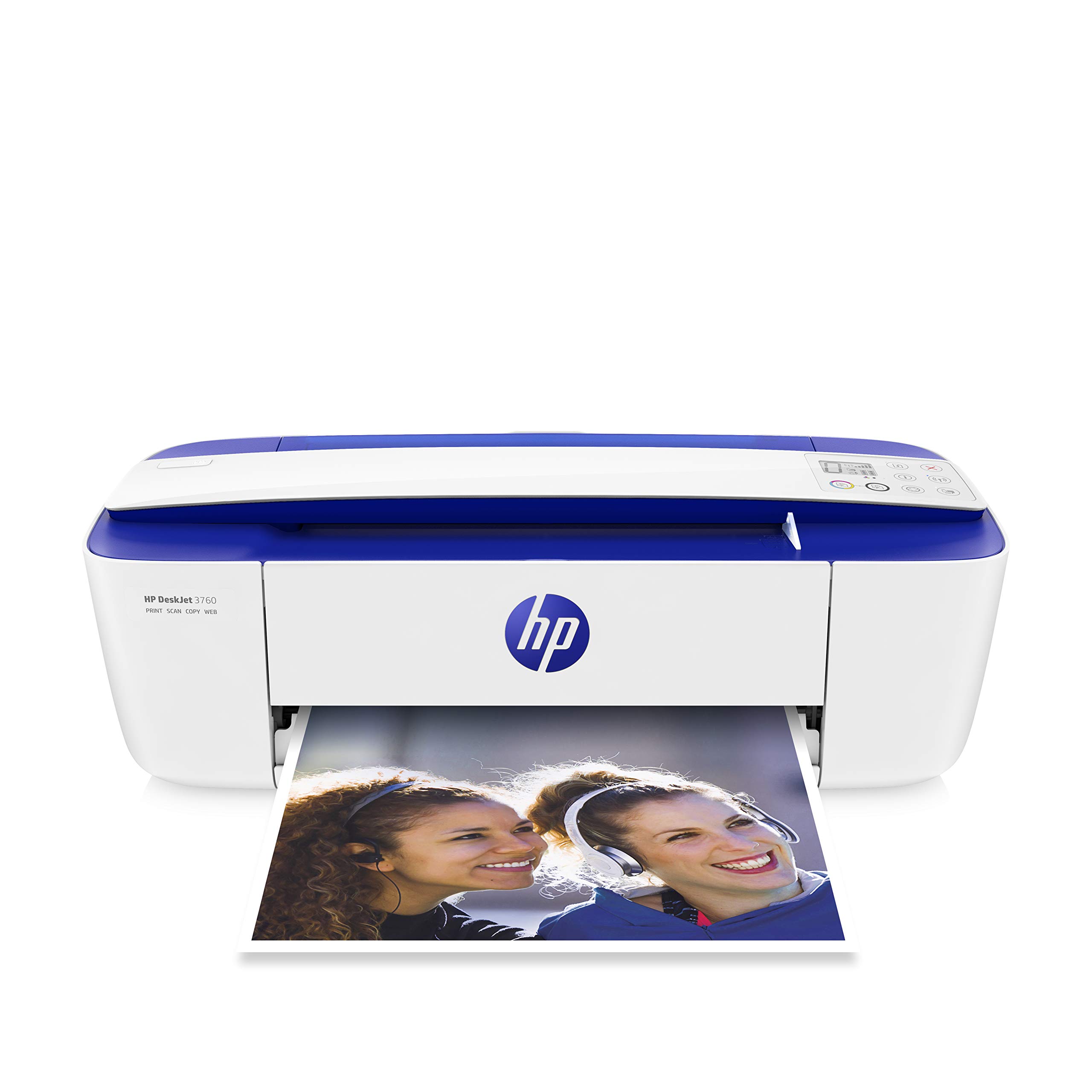 HP DeskJet 3760 All-in-One Colour Printer, Instant Ink with 2 Months Trial, White HP DeskJet 3760 All-in-One Colour Printer, Instant Ink with 2 Months Trial, White