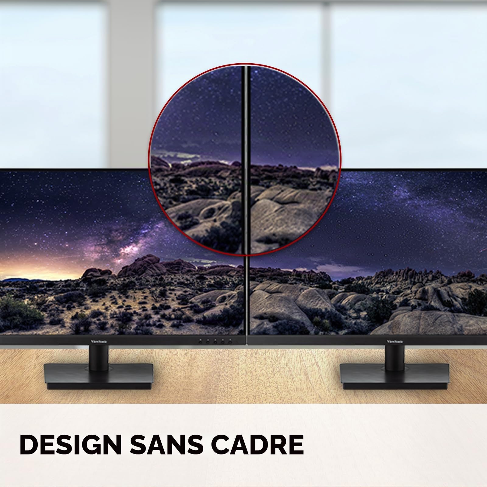 ViewSonic VS3225-2K Écran PC 32 Pouces QHD (2560p x 1440p), Panneau IPS, 75 Hz, 4 ms GTG, HDR10, HDMI, DP, sans Cadre, Garantie 2 Ans