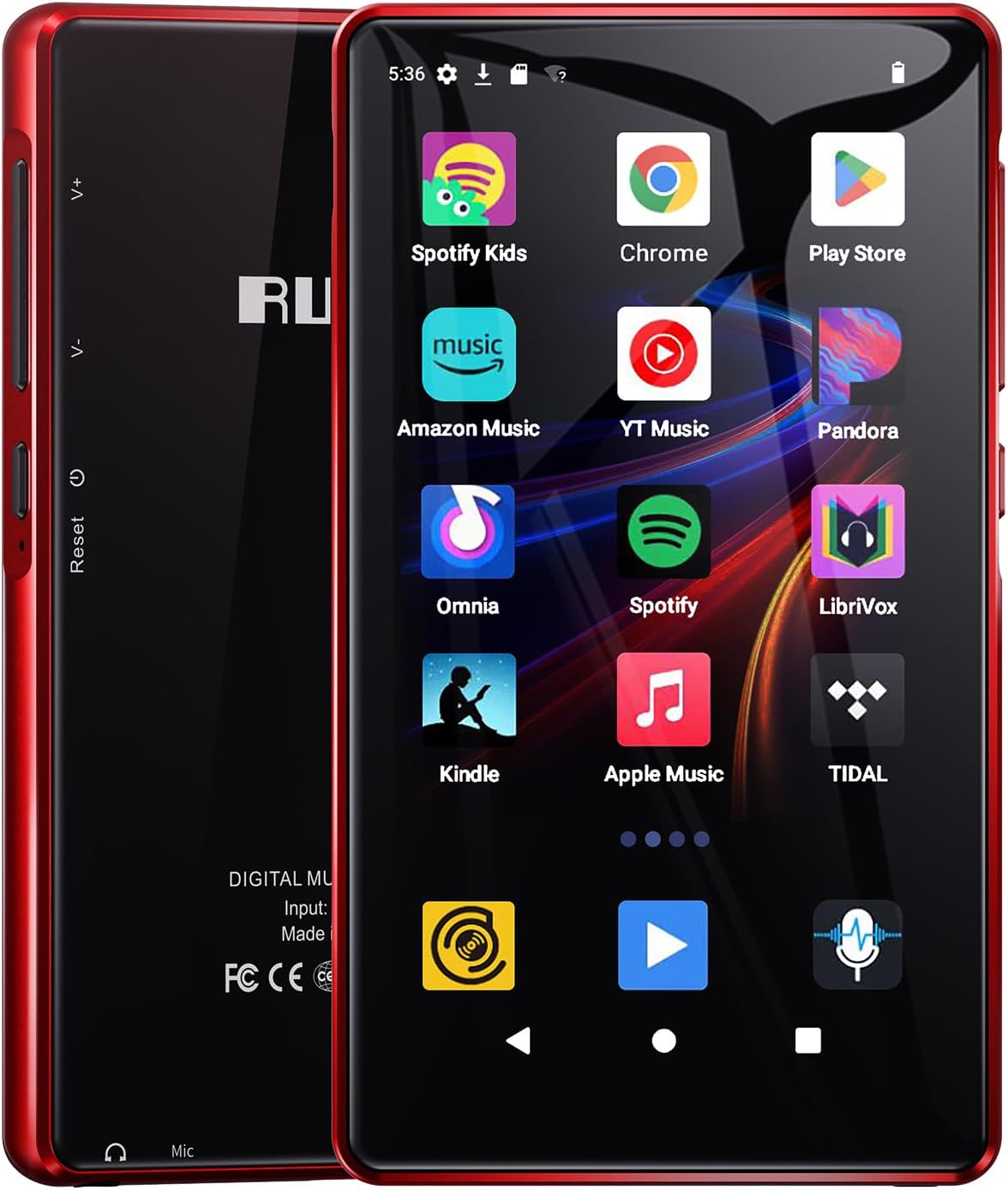 RUIZU 163GB Android MP3 Player...