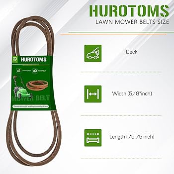 Amazon.com : Hurotoms Lawn Mower Deck Belt with Aramid Cord