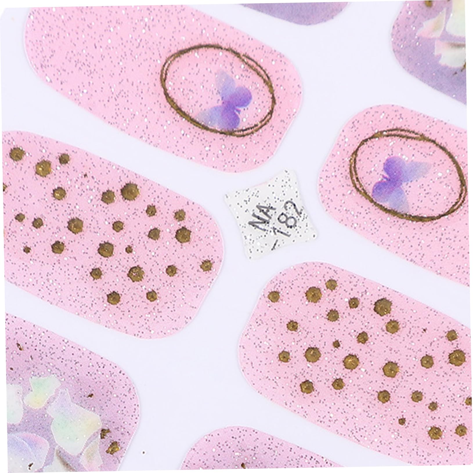 5 Set Adesivi per Unghie Film Nail Stickers Impermeabili con Design Unico per Manicure Creativa Confezione per Decorazioni Festive
